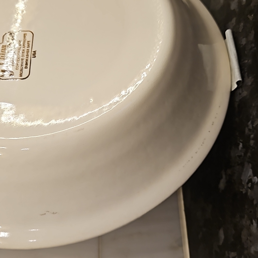 Vintage Royal China by Jeannette Ceramic Cheese Cake Pie Pan - Picture 6 of 8